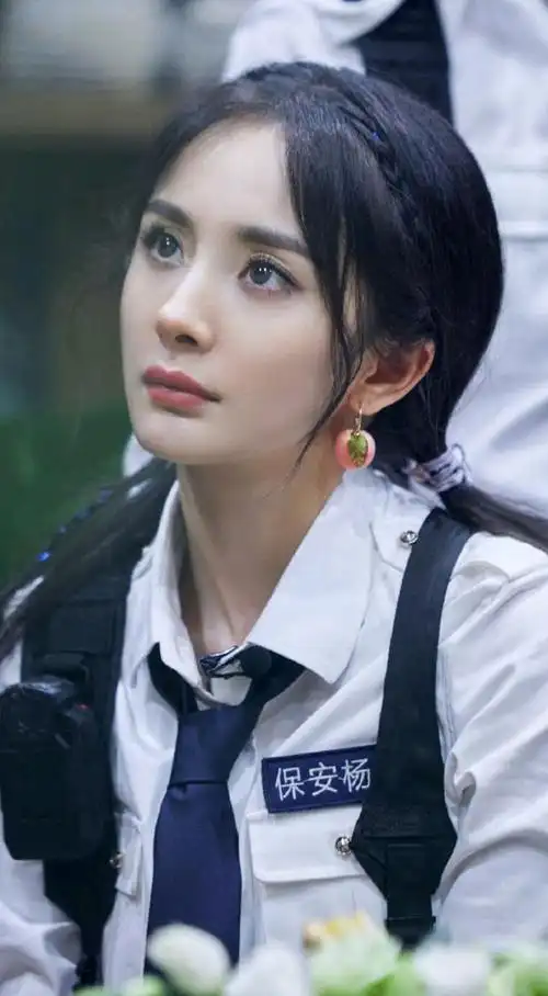 杨幂,双马尾造型,青春靓丽