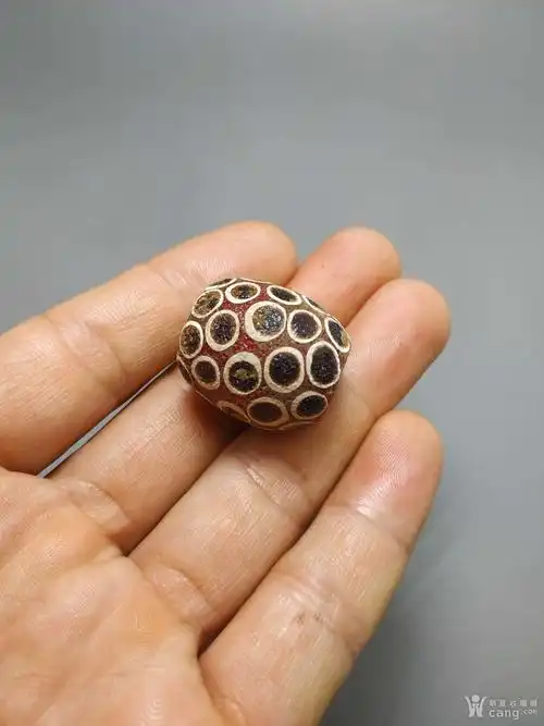 早期收藏蜻蜓眼琉璃珠