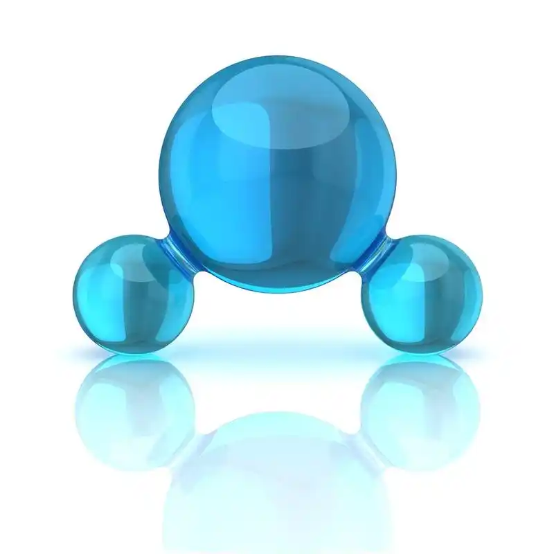 水分子在白色隔离,孤立在白色的水分子 3d 图