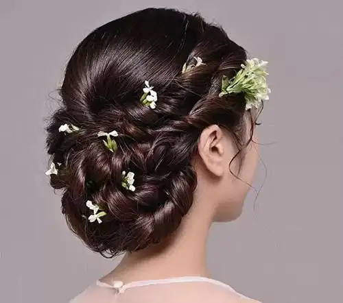 新娘化妆盘发图片欣赏新娘盘发教程