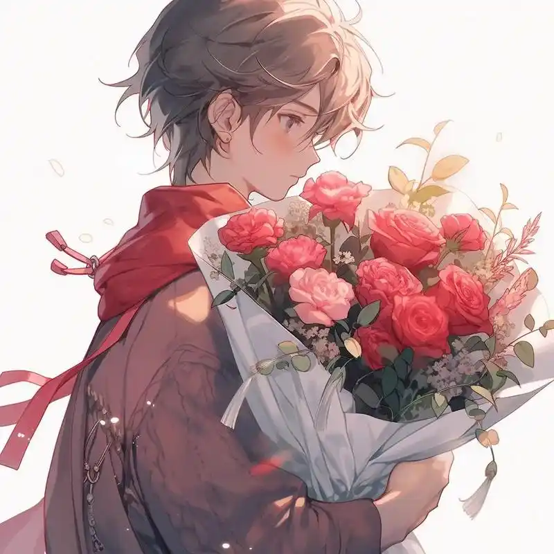 总有人手捧鲜花为你而来|情侣头像|情头|总有人手捧鲜花为你而 - 抖音