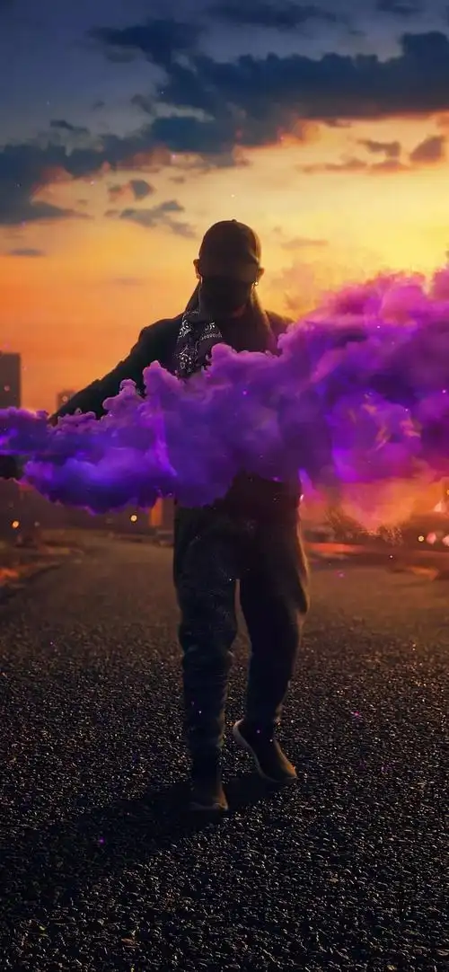 手机荧光壁纸能控制你