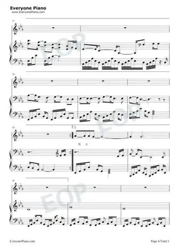 气球-许哲佩五线谱预览4-钢琴谱文件(五线谱,双手简谱,数字谱,midi