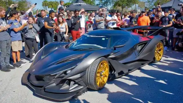 高清实拍阿波罗超级跑车,这声浪太霸气了!