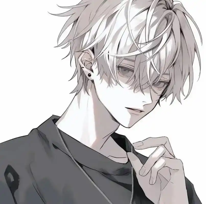 动漫男头:白毛奶狗,爱情我有