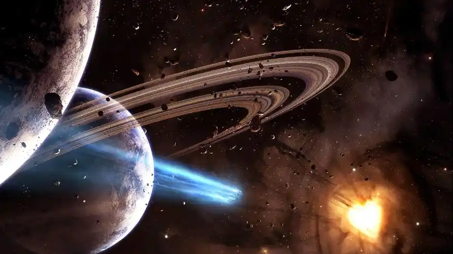 宇宙行星环唯美图片高清电脑壁纸高清大图预览1920x1080_高清壁纸下载