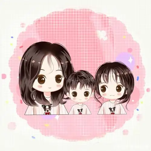 家庭幸福头像,一家三口,四口图片,总有你喜欢的风格