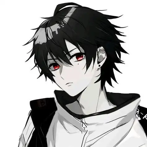 男生动漫头像冷酷帅气侧脸高冷