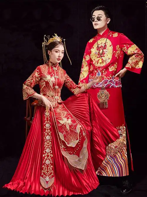 秀禾新娘2020新款中式结婚结婚礼礼服嫁衣凤冠霞帔婚纱