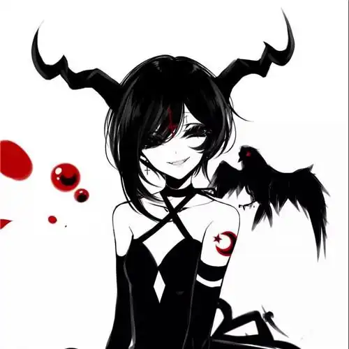 动漫高冷霸气暗黑女生头像图片_女生动漫头像_头像屋