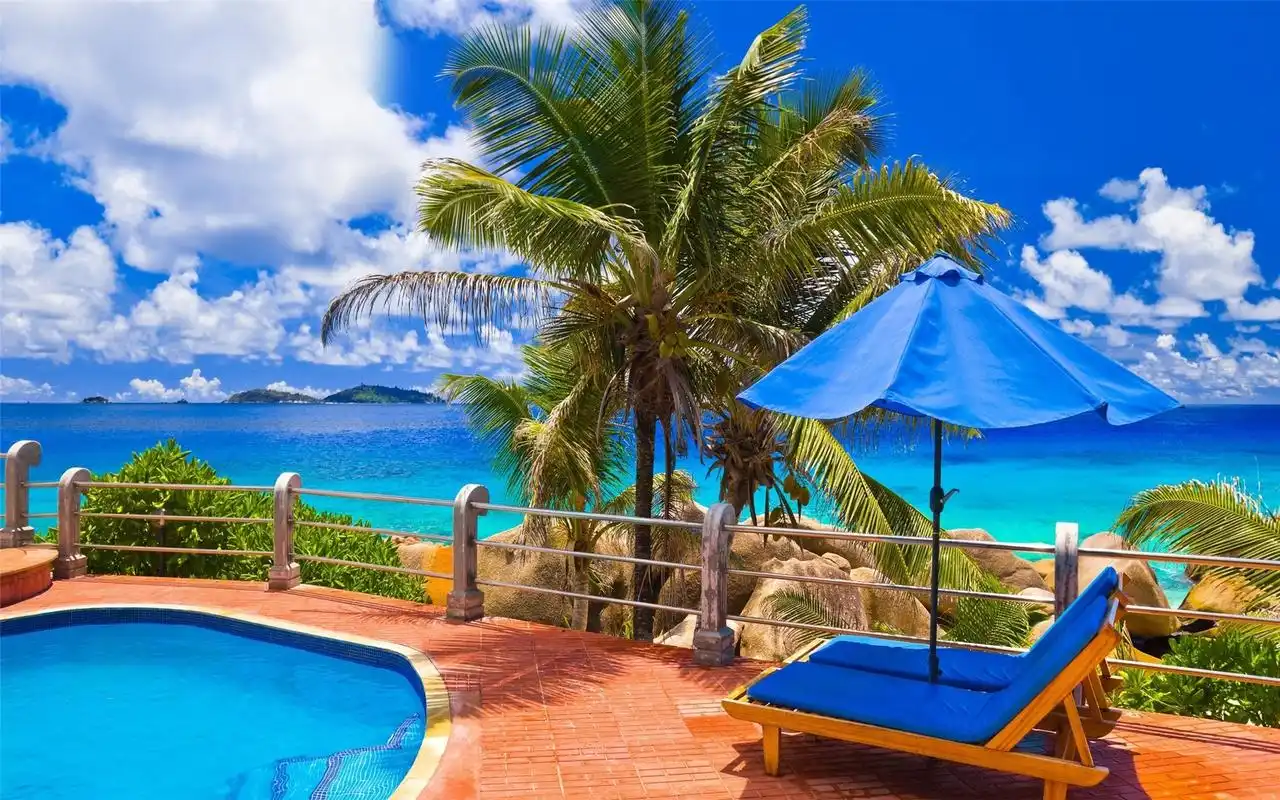 精选唯美海滩蓝色大海高清风景图片宽屏电脑桌面壁纸下载第三辑