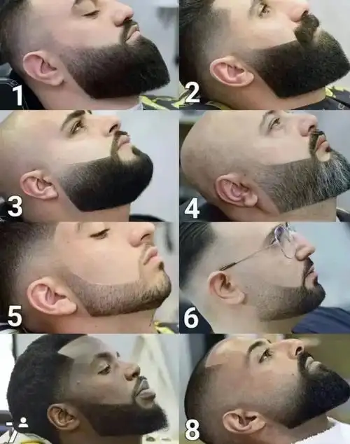 barbertalk胡须打理的n种造型