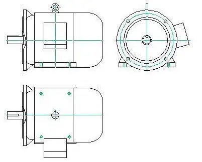 电机cad图怎么画啊