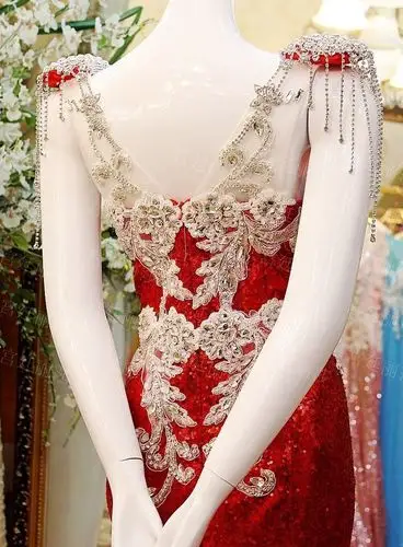 极致奢华水晶礼服韩版韩式礼服新娘结婚敬酒礼服晚礼服xj03674-淘宝