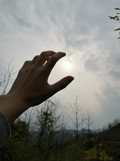 一时降温一时炎热,火辣辣的太阳高挂在天空,我不由自主的把手伸向天空