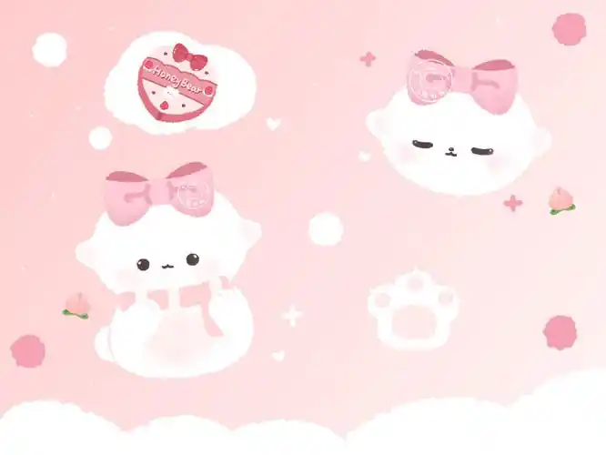 ipad壁纸°|图源:wb@小熊奶桃