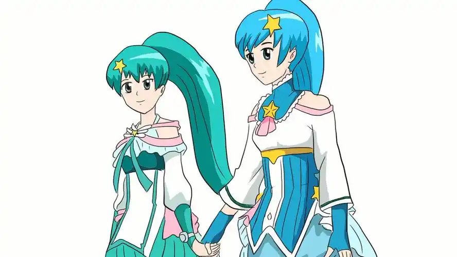 巴啦啦小魔仙之贝贝公主和雅雅公主手牵手儿童卡通简笔画