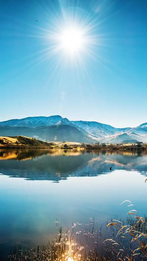 碧水蓝天唯美自然风光高清图片