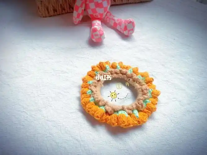 73钩针发饰郁金香发圈73附图解73