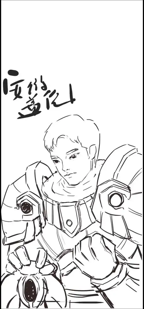 酷酷的盖伦插画分享