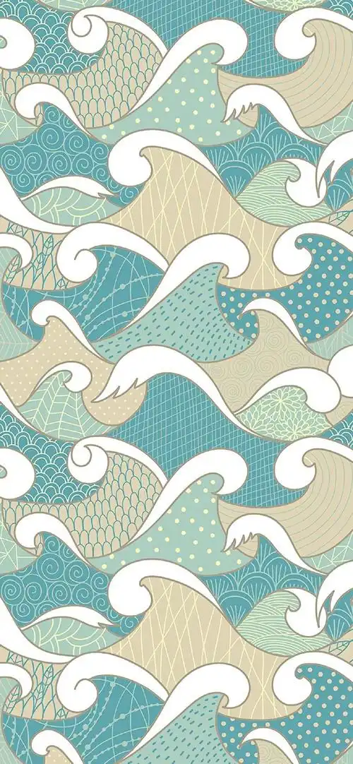 日式碎花纹理平铺高清手机壁纸