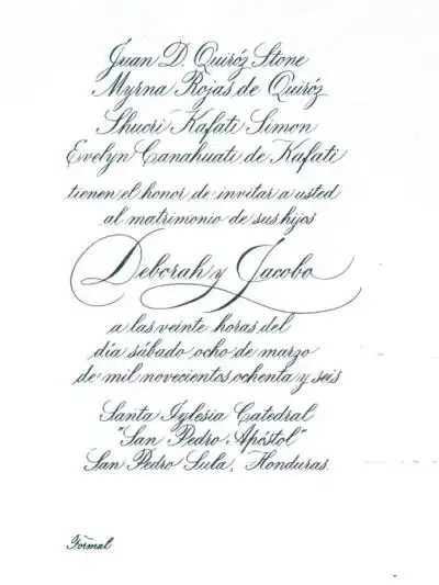 copperplate 花体英文书法