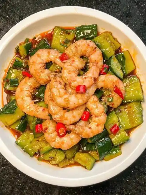 凉拌虾仁黄瓜06