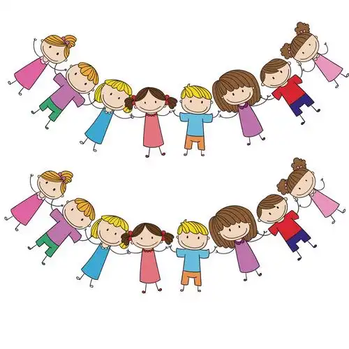 卡通弧度小孩子幼儿园开学贴画小孩客厅卧室墙贴软装墙贴