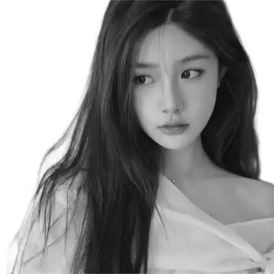 黑白气质美女头像图片