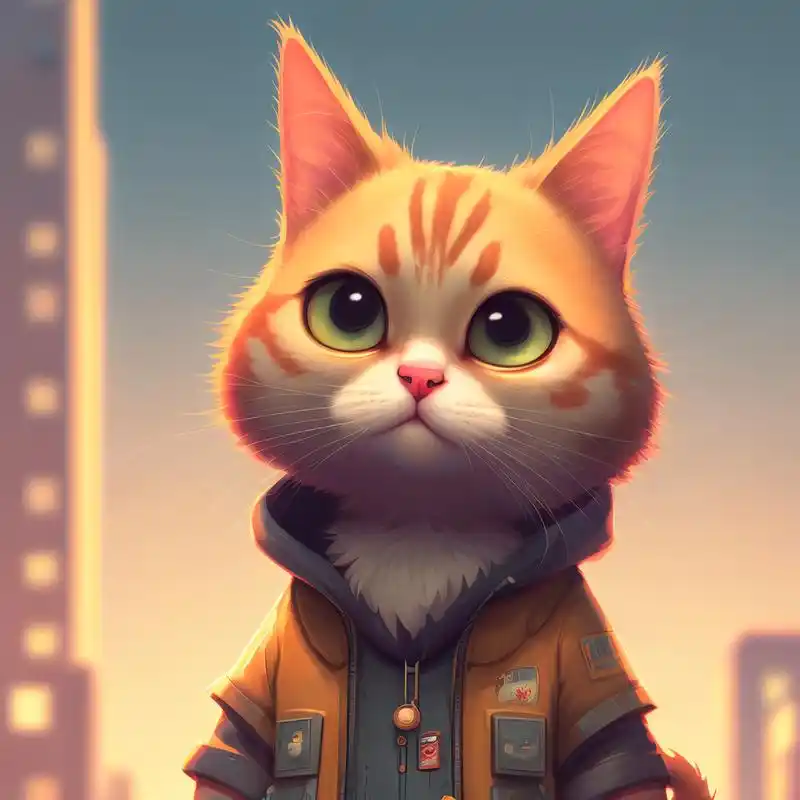 可爱的猫咪,细节丰富,俏皮角色设计 可爱的猫咪,细节丰富,俏皮角色