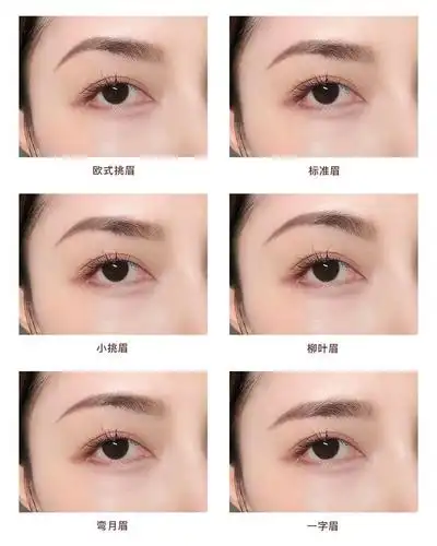 提升气质,颜值翻倍喔～ 脸型不一样就是要不同的眉形来衬托