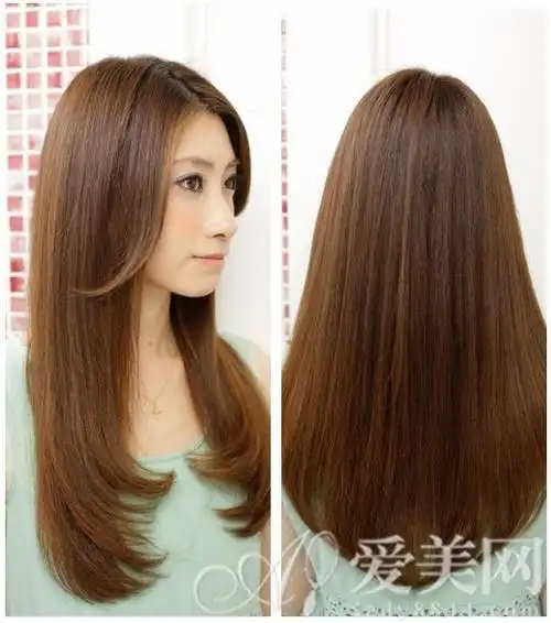 流行长直发归来 巧克力色染发温柔甜美