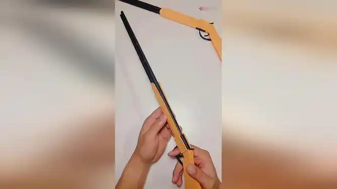 美拍视频手工折纸霰弹枪