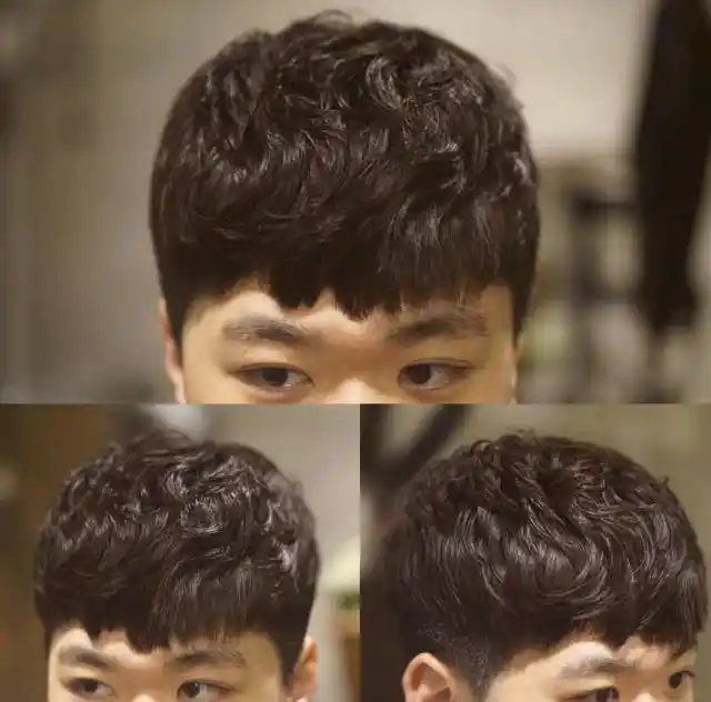 男士发根定位烫效果图,烫发图片,发型图片