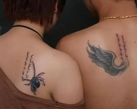 情侣背部纹身图案,情侣背部纹身图案图片,高清图片大全,图库-回车桌面