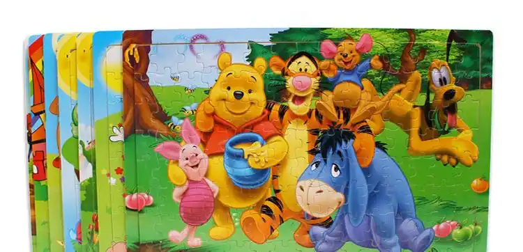 批发120片卡通木质木制儿童 拼图 宝宝早教益智 幼儿 玩具 礼物