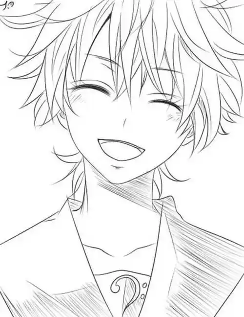 手绘-动漫,漫画人物,适合手绘的图,铅笔稿