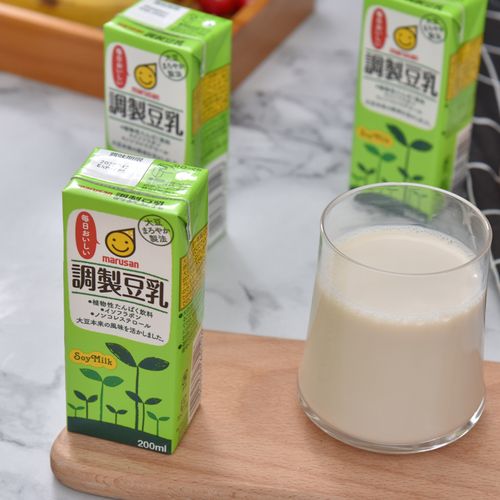 包邮日本进口丸三marusan调制豆乳豆奶豆浆饮料轻卡儿童饮料12盒
