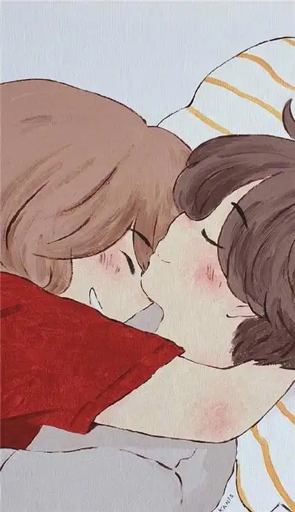 精选甜甜的爱情故事插画壁纸 暖心想让人谈恋爱的手机皮肤_3