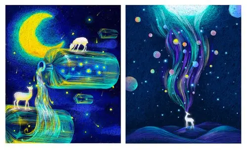 奇妙梦境|插画|商业插画|爱走猫步的小鱼 - 原创作品 - 站酷 (zcool)