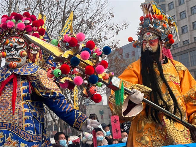 古韵迎春焕彩虎年宝鸡陈仓民间社火闹新春