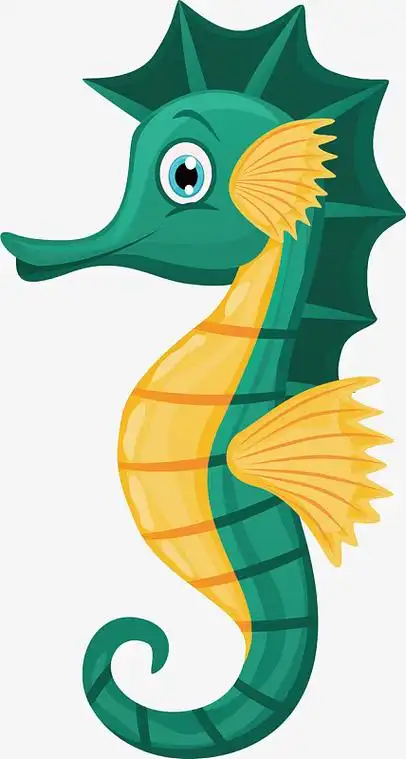 可爱海马装饰素材