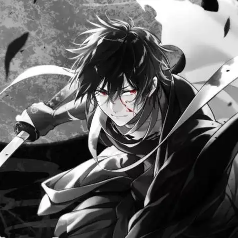 动漫黑色男生头像图片