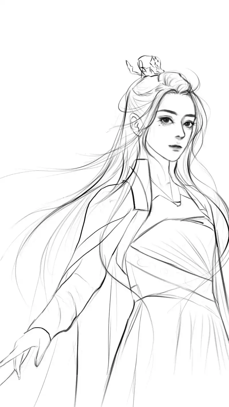 随便发发,反正也没人看.#绘画 #纪云禾 #迪丽热巴 #画画