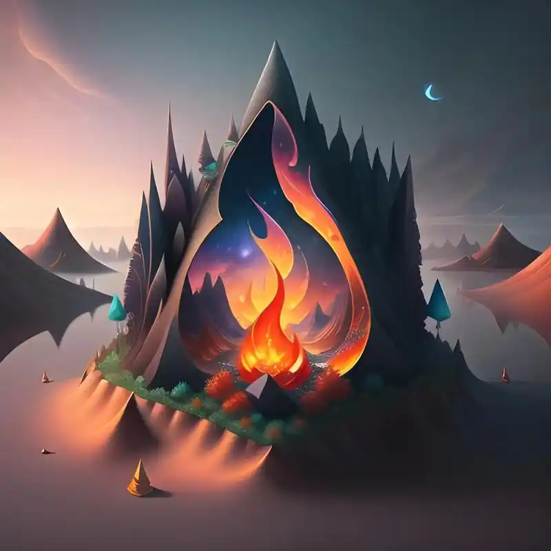 ai绘画头像火焰