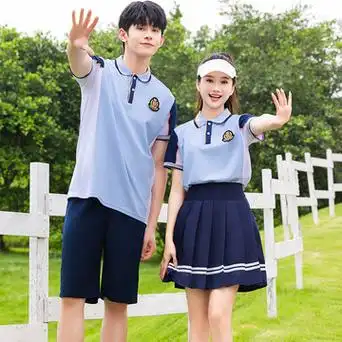 中学生校服套装夏季高中生小学生运动会服装毕业照班服老师服批发