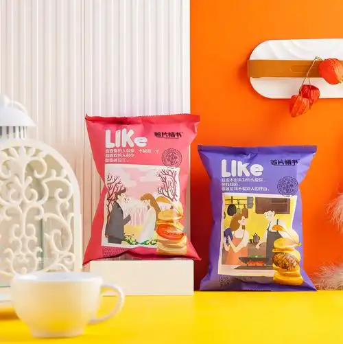 薯片情书70g大包包装包装袋袋装礼包膨化零食膨化食品