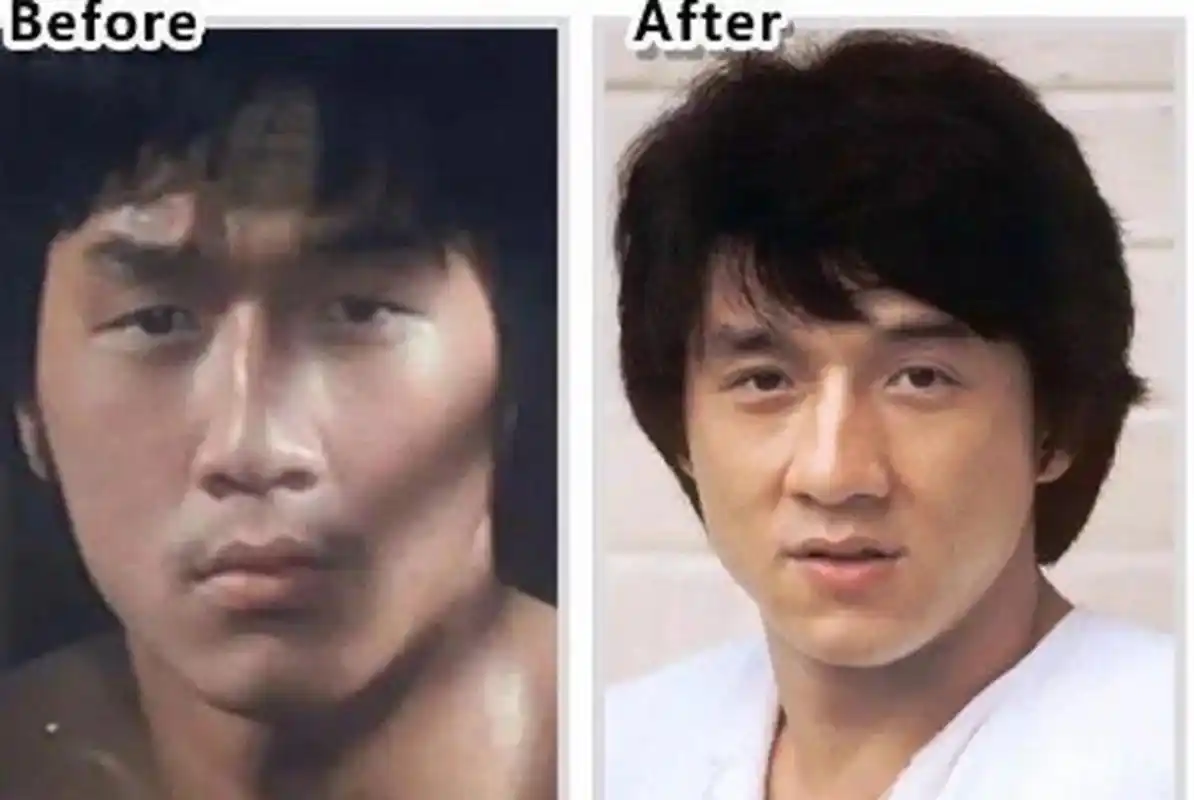 我不是最后一个知道的吧…原来成龙大哥割过双眼皮!