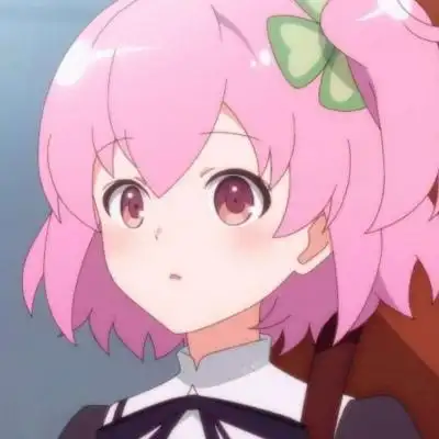 可爱女头粉色系二次元 高清超萌的粉色头发女生卡通头像图片_女生头像