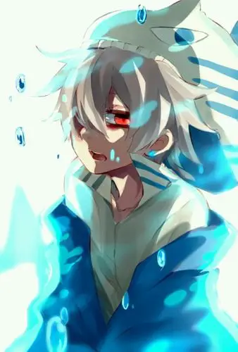 pixiv#p站#动漫#二次元#美图#唯美#刀剑乱舞#鹤丸#白发#金瞳#白衣炫